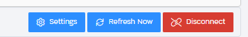Action buttons: Settings, Refresh Now, Disconnect